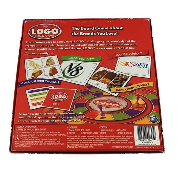 Spin Master "The Logo Board Game" 1st Edition Brand Knowledge 12 years and up - Picture 4 of 5